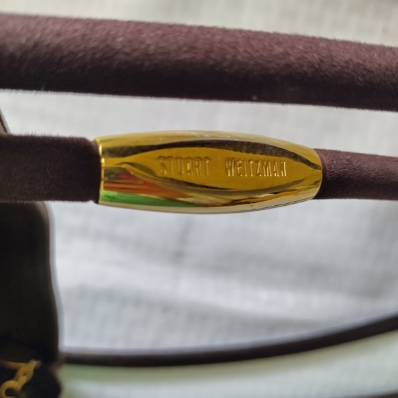 STUART WEITZMAN Brown Suede Leather Bucket Shoulder Bag Made in Spain - Picture 5 of 8